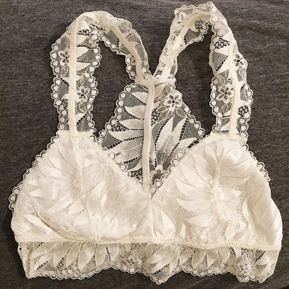 Aerie Cream Racerback Bralette/Size Small